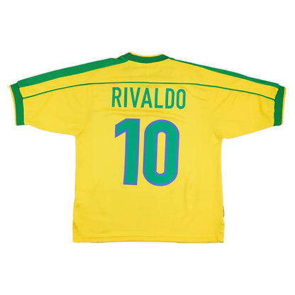 Camiseta Brasil 1998 Retro – 1ª Equipación Ronaldo R9