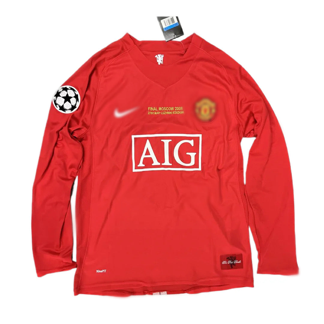 Manchester United FC 1a Equipacion Final champions Manga Larga 07-08